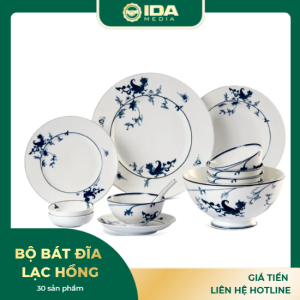 Bộ bát đĩa 30sp Lạc Hồng