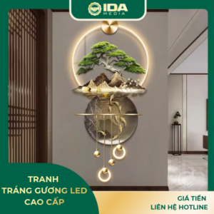 Tranh tráng gương led cao cấp