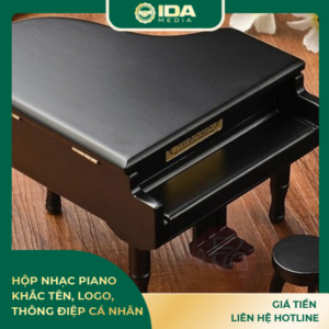 Hộp nhạc piano khắc tên, logo, thông điệp cá nhân