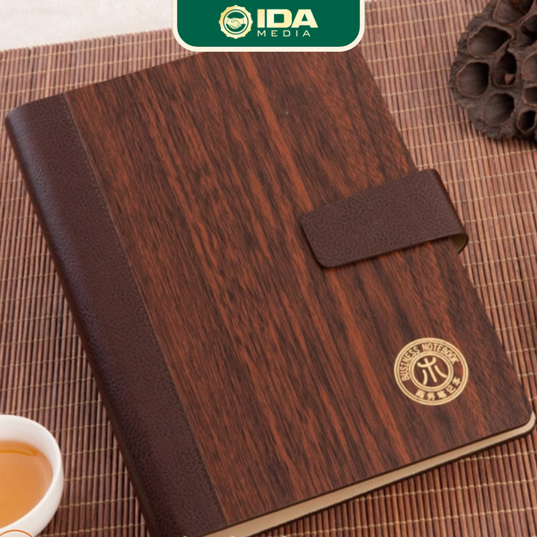Sổ tay bìa gỗ cao cấp - Ảnh 2