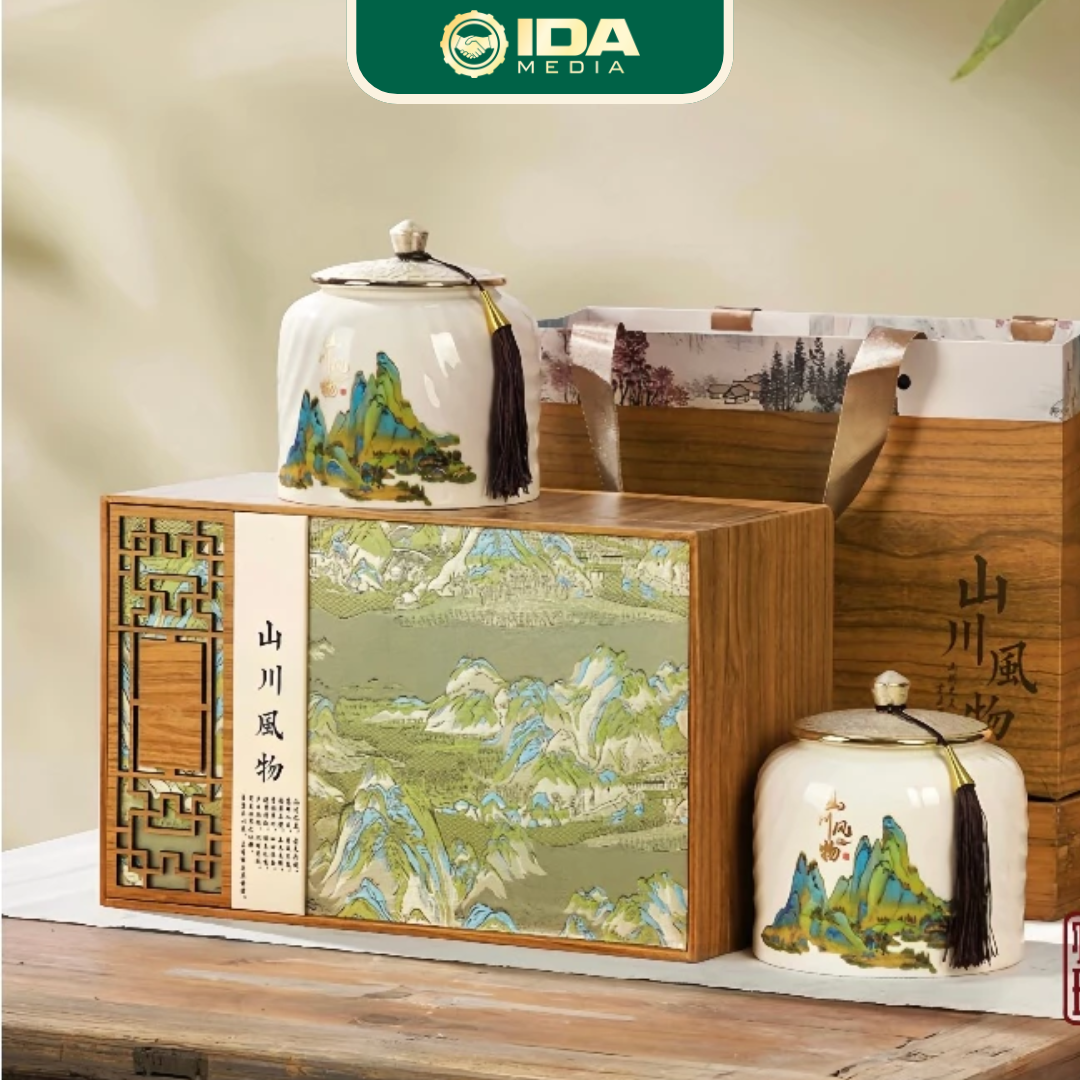 Set Quà Tặng Cao Cấp Trà Long Tỉnh Chiết Giang - Ảnh 2