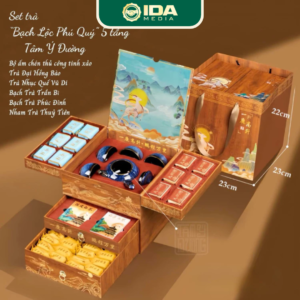 Alternative view of Set Trà Bạch Lộc Phú Quý Thượng Hạng