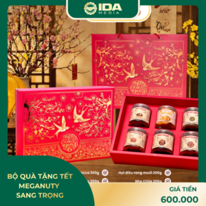 Bộ quà tặng Tết 2026 Meganuty sang trọng