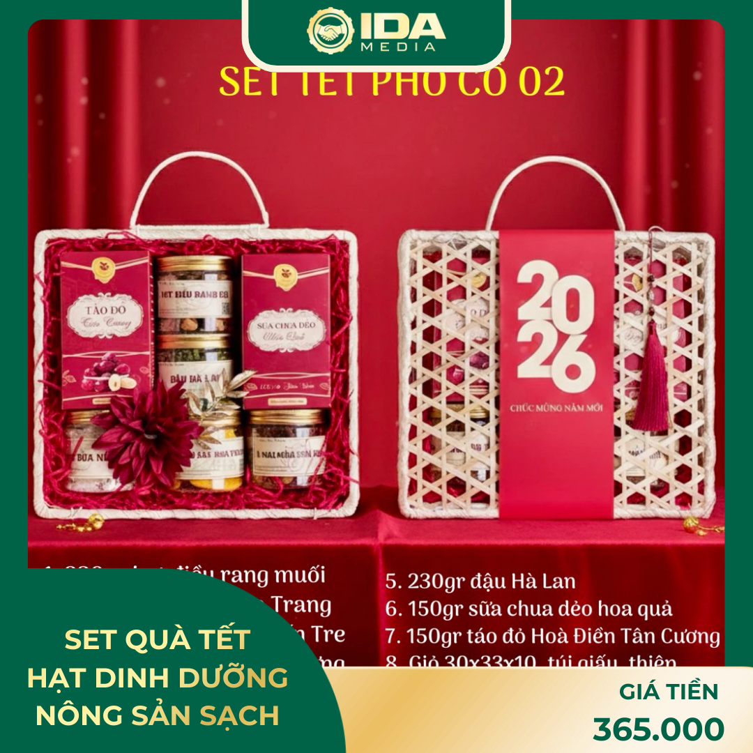 Set quà Tết hạt dinh dưỡng nông sản sạch
